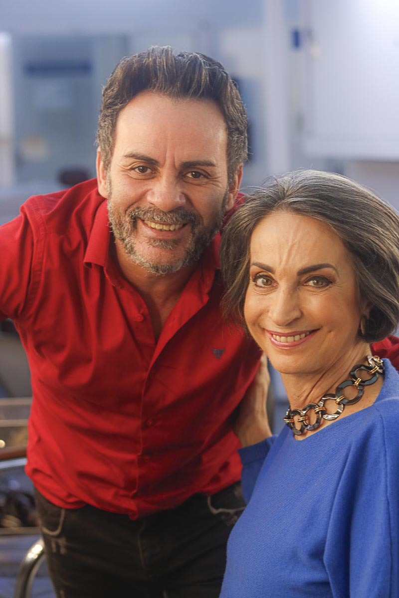 com o maquiador Claudia Matarazzo
