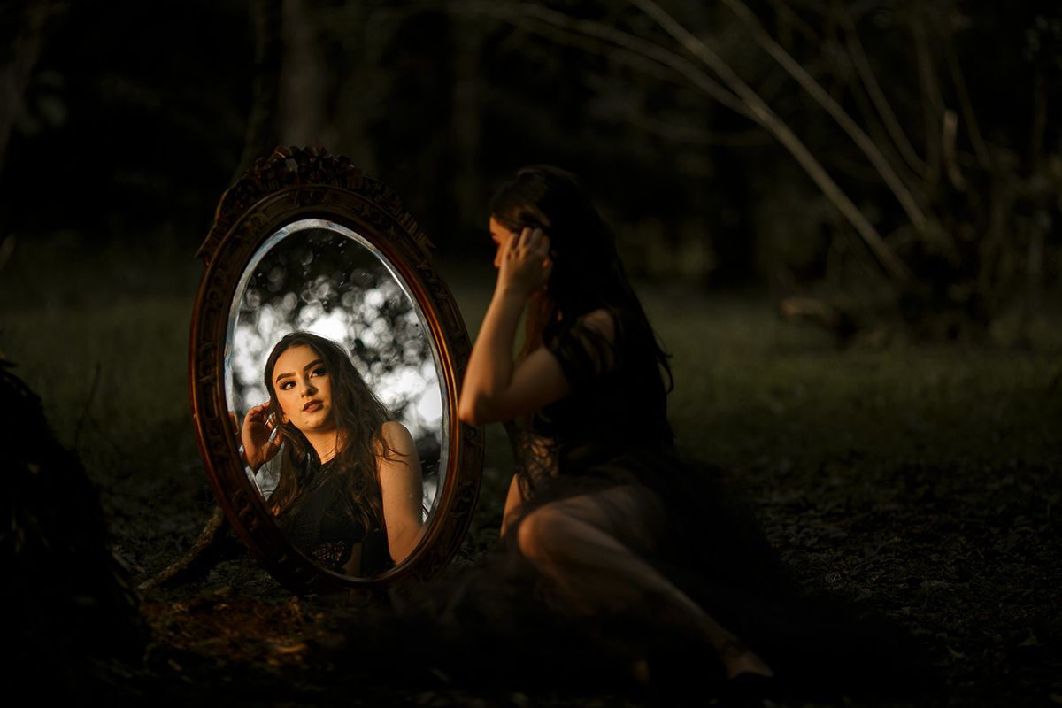 15 anos - reflexo espelho