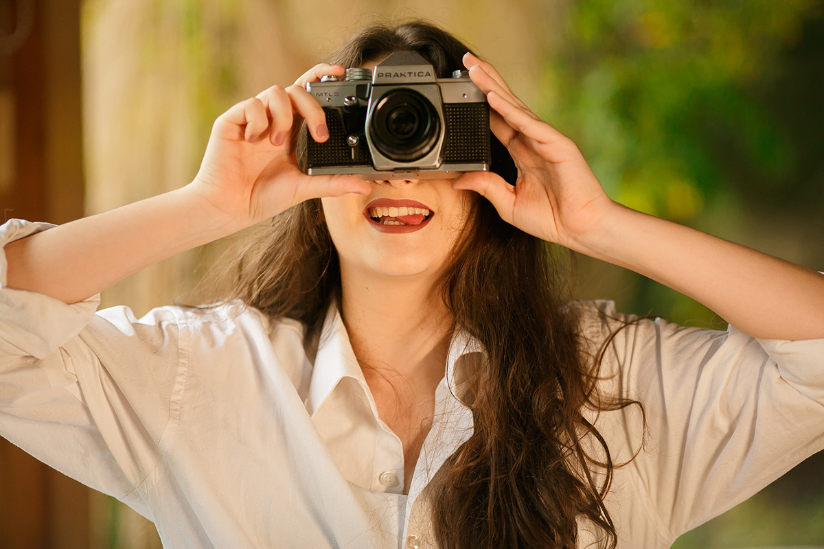 debutante fotografando 