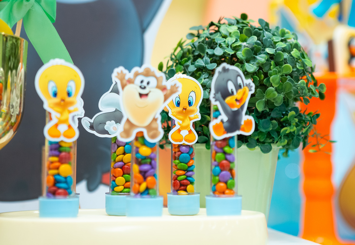 aniversário 1 ano, festa infantil, tema looney tunes, decoração looney tunes, pernalonga, piu-piu, patolino, buffet infantil, fotografia de aniversário, fotógrafo infantil, primeiro aniversário leonardo, fotos festa 1 ano, festa baby looney tunes, ensaio 