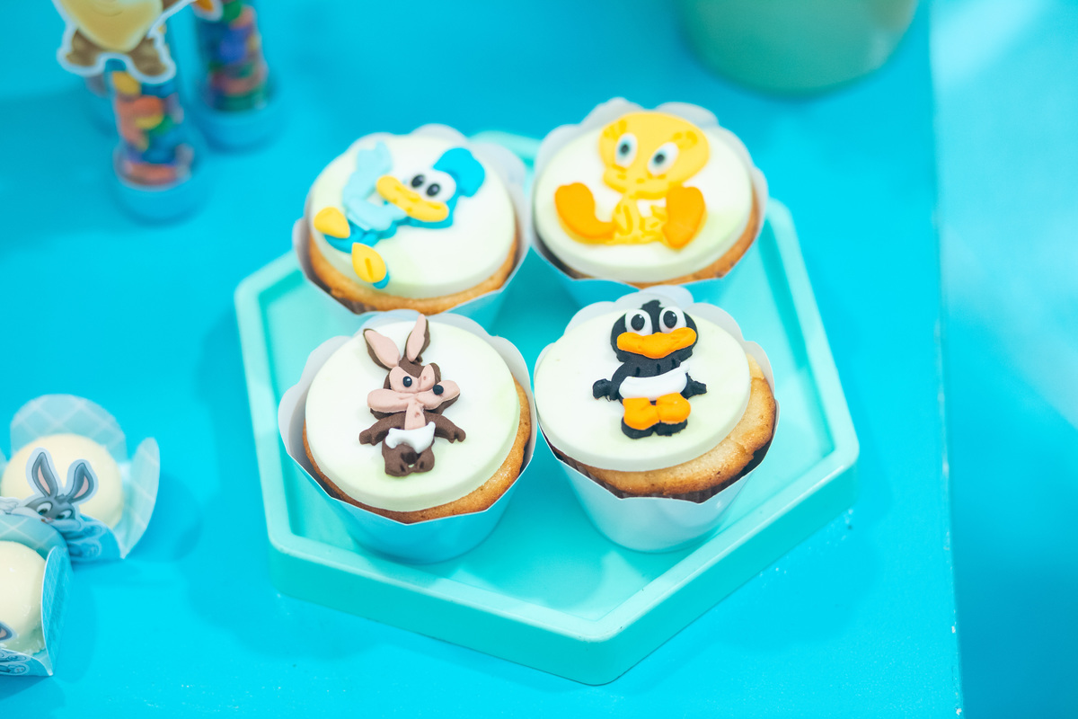 aniversário 1 ano, festa infantil, tema looney tunes, decoração looney tunes, pernalonga, piu-piu, patolino, buffet infantil, fotografia de aniversário, fotógrafo infantil, primeiro aniversário leonardo, fotos festa 1 ano, festa baby looney tunes, ensaio 