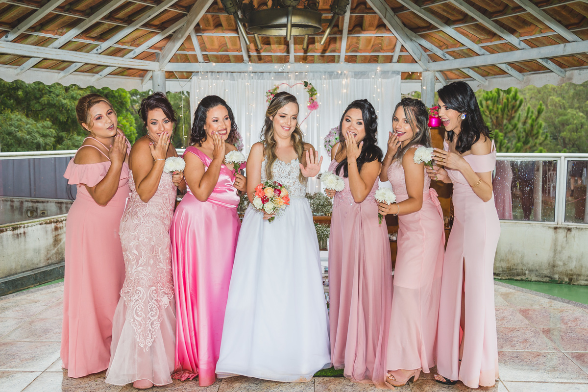 noiva e madrinhas