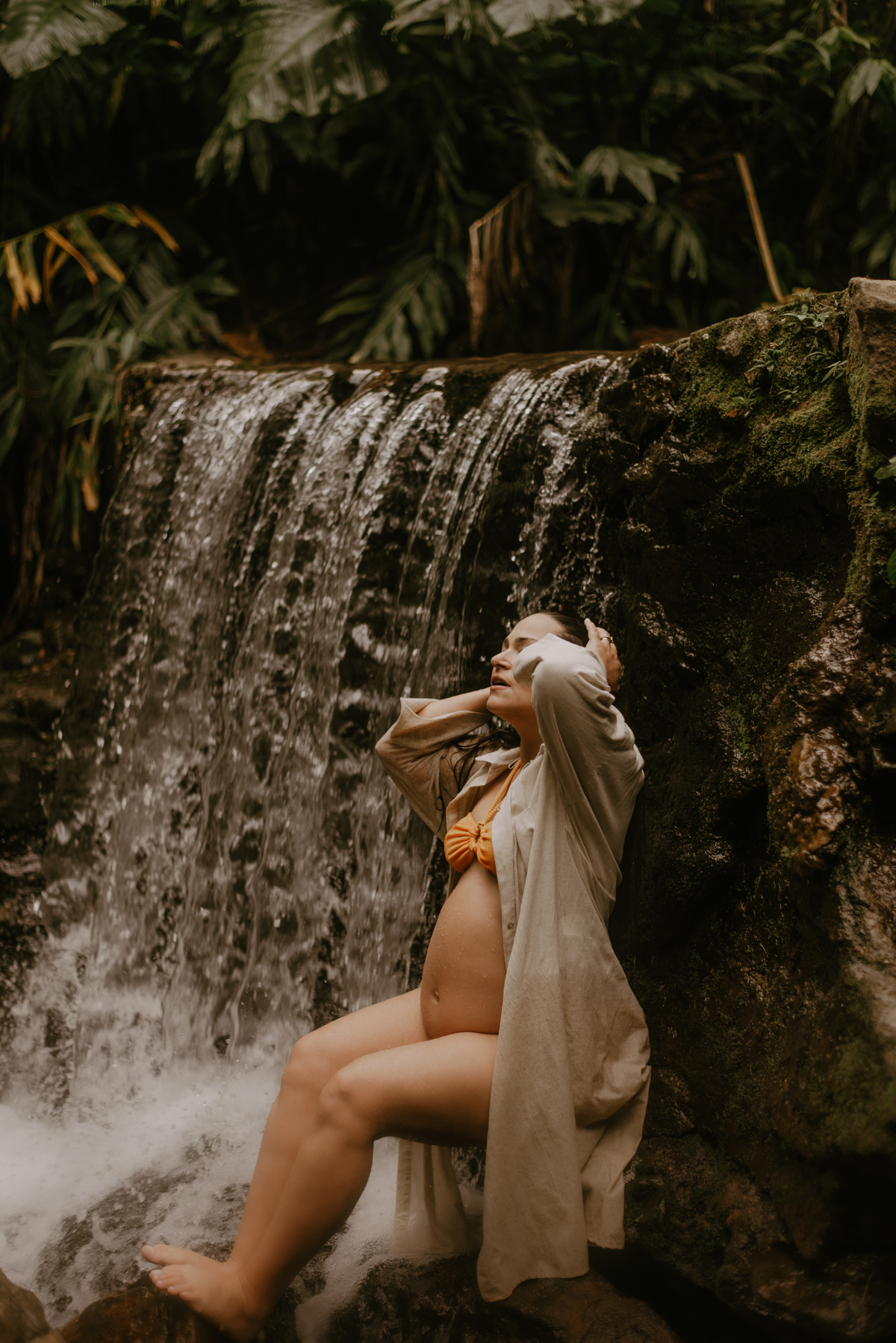 ensaio- gestante-floresta-cachoeira-RJ