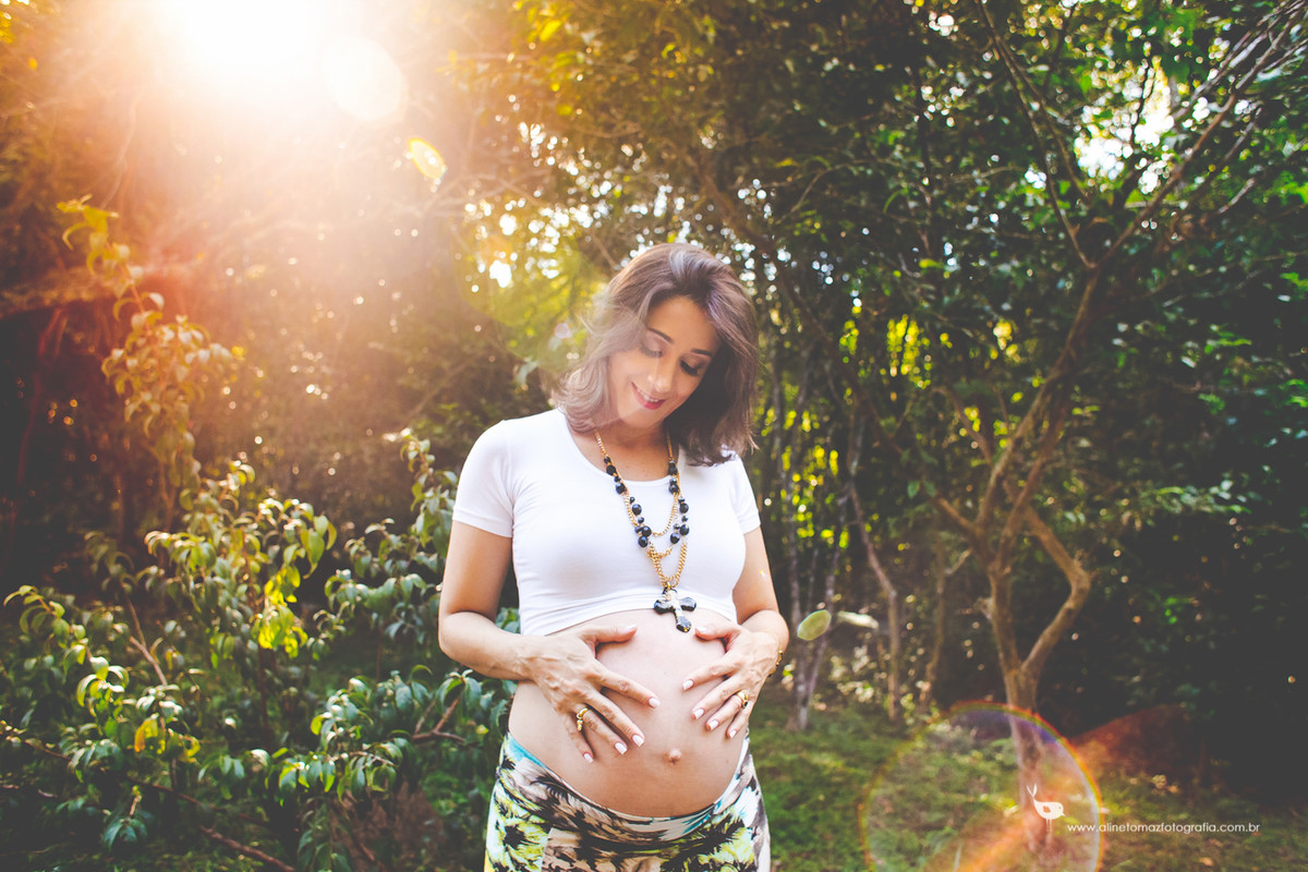 Ensaio Gestante, Quedas do rio Bonito - Lavras - MG Carina e Alexandre, Aline Tomaz Fotografia.