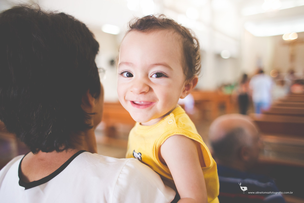 Aniversário Infantil, Missa Igreja Nossa Senhora Auxiliadora.Nil Festas, Lavras - MG, Aline Tomaz Fotografia. Felipe 1 ano
