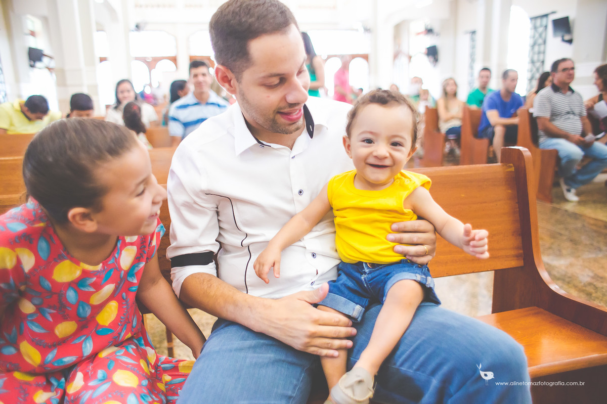 Aniversário Infantil, Missa Igreja Nossa Senhora Auxiliadora.Nil Festas, Lavras - MG, Aline Tomaz Fotografia. Felipe 1 ano