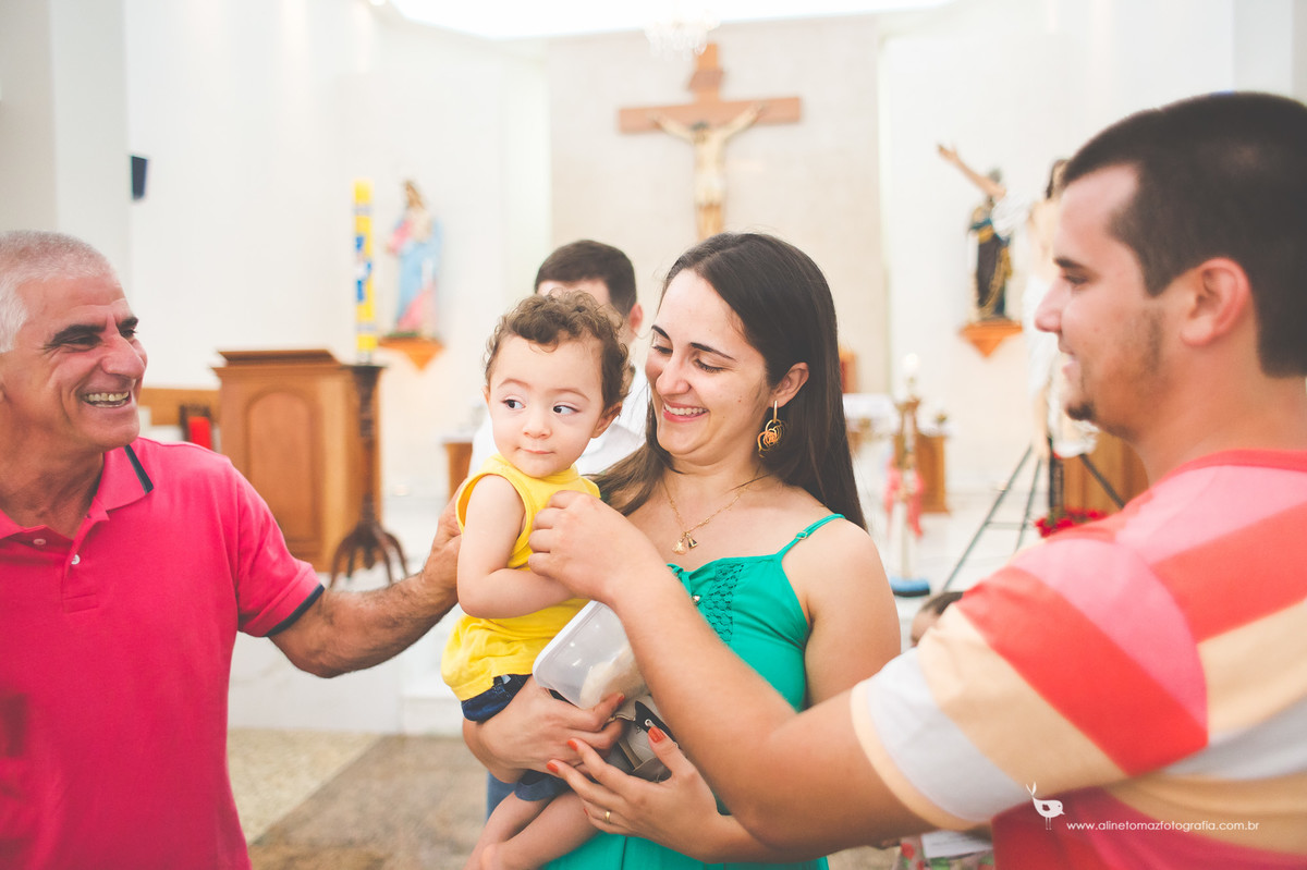 Aniversário Infantil, Missa Igreja Nossa Senhora Auxiliadora.Nil Festas, Lavras - MG, Aline Tomaz Fotografia. Felipe 1 ano