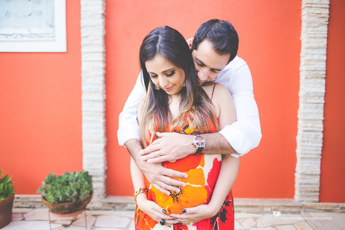 Ensaio Gestante, Sarah e Vinícius, Lavras -MG, Aline Tomaz Fotografia.