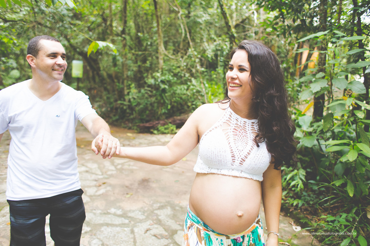 Ensaio gestante, Dudu e Aline, Parque Ecológico Quedas do Rio Bonito, Lavras- MG, Aline Tomaz Fotografia.