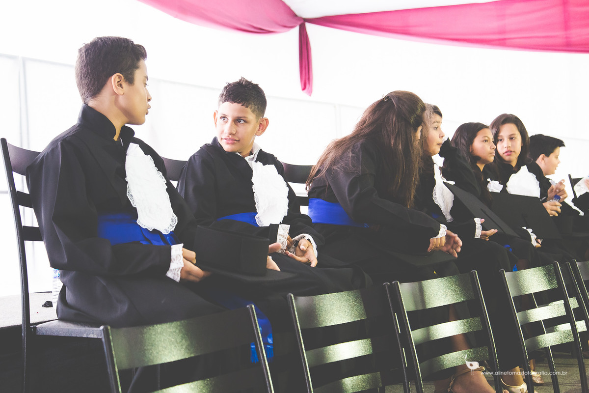 Pedro Formatura Infantil, FADMINAS, Lavras-MG, Aline Tomaz Fotografia
