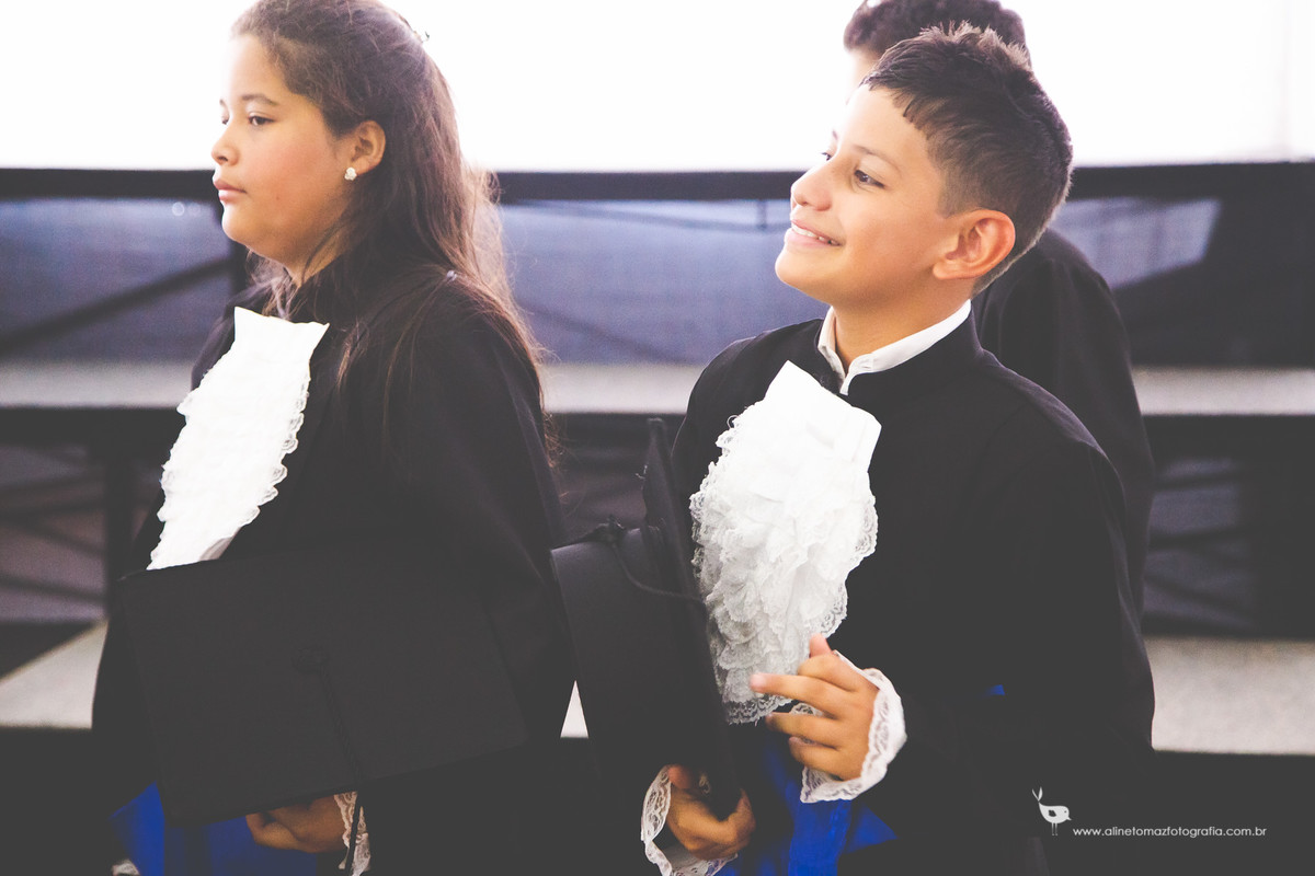 Pedro Formatura Infantil, FADMINAS, Lavras-MG, Aline Tomaz Fotografia