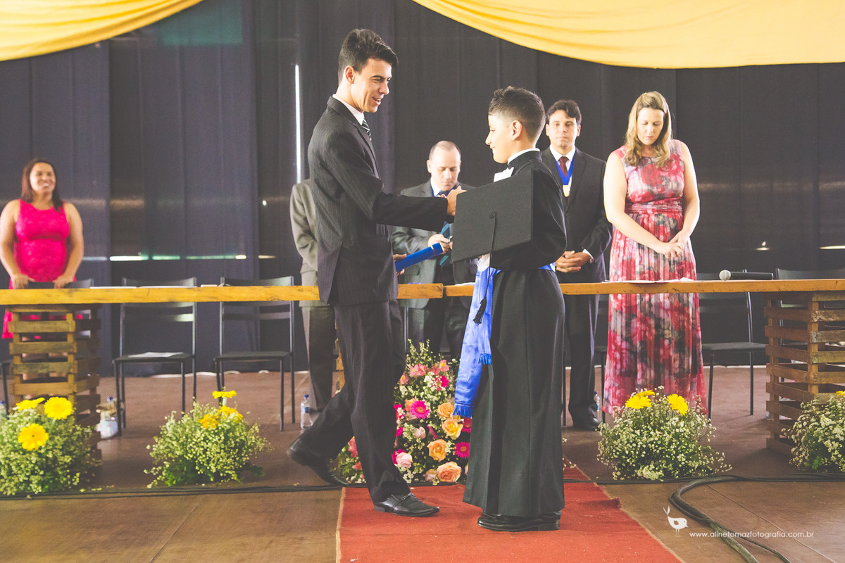 Pedro Formatura Infantil, FADMINAS, Lavras-MG, Aline Tomaz Fotografia