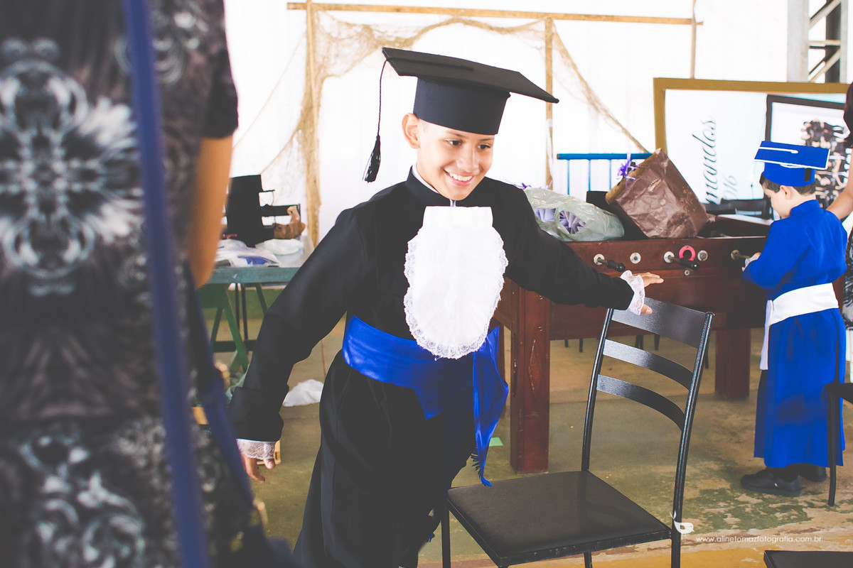 Pedro Formatura Infantil, FADMINAS, Lavras-MG, Aline Tomaz Fotografia