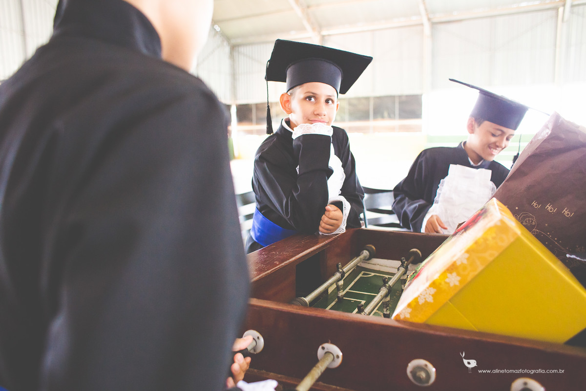 Pedro Formatura Infantil, FADMINAS, Lavras-MG, Aline Tomaz Fotografia