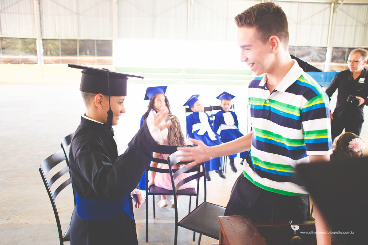 Pedro Formatura Infantil, FADMINAS, Lavras-MG, Aline Tomaz Fotografia