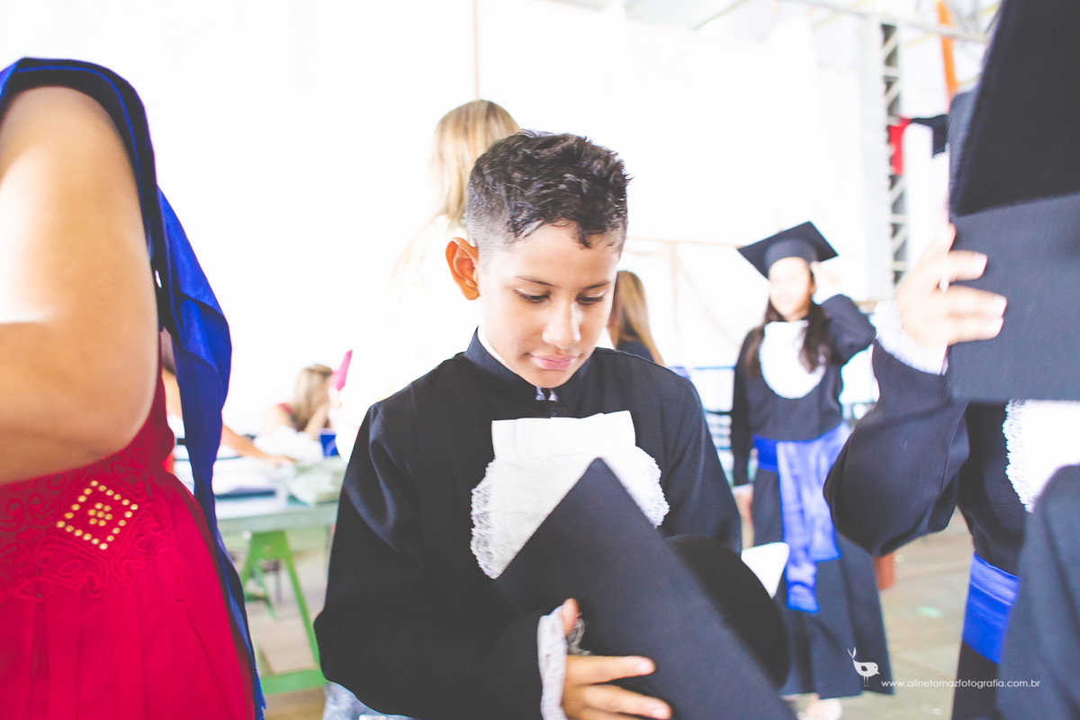 Pedro Formatura Infantil, FADMINAS, Lavras-MG, Aline Tomaz Fotografia