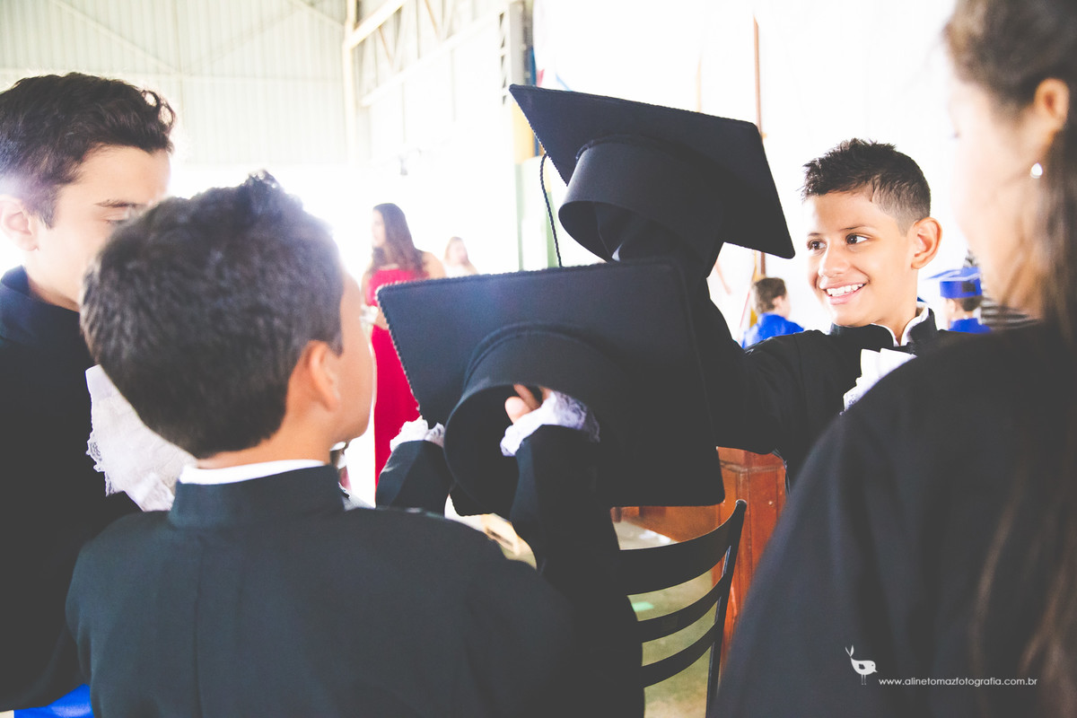 Pedro Formatura Infantil, FADMINAS, Lavras-MG, Aline Tomaz Fotografia