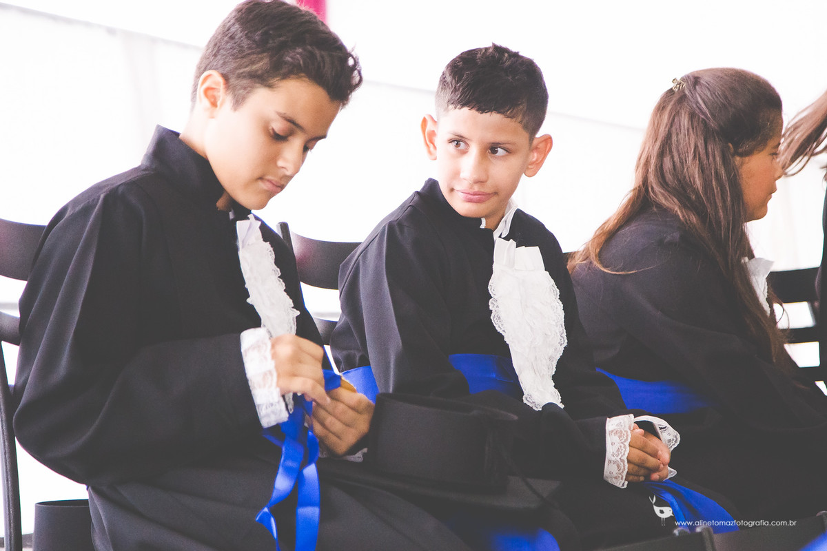 Pedro Formatura Infantil, FADMINAS, Lavras-MG, Aline Tomaz Fotografia