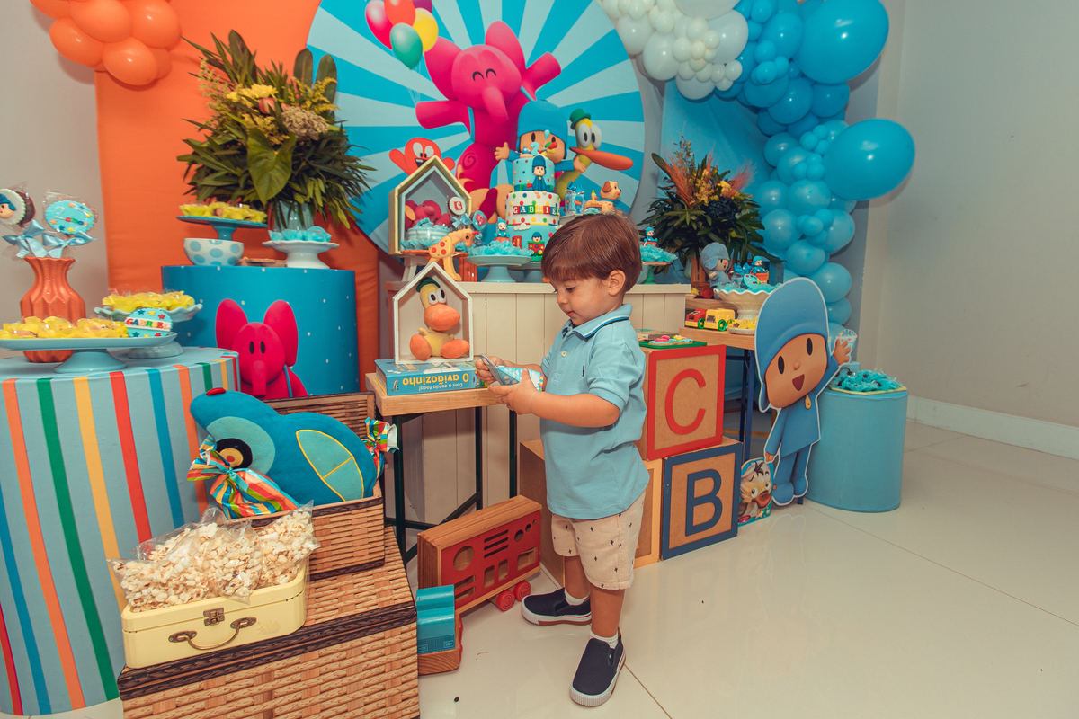 Senhoritas Fotografia aniversário infantil festa criança pocoyo