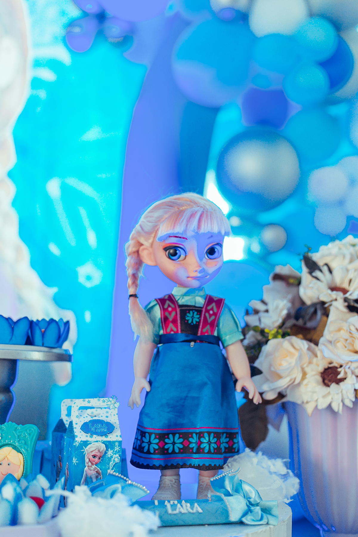 Senhoritas Fotografia aniversário festa infantil criança decoração bolo frozen elsa anna gelo olaf Salvador Bahia Lara 04 anos