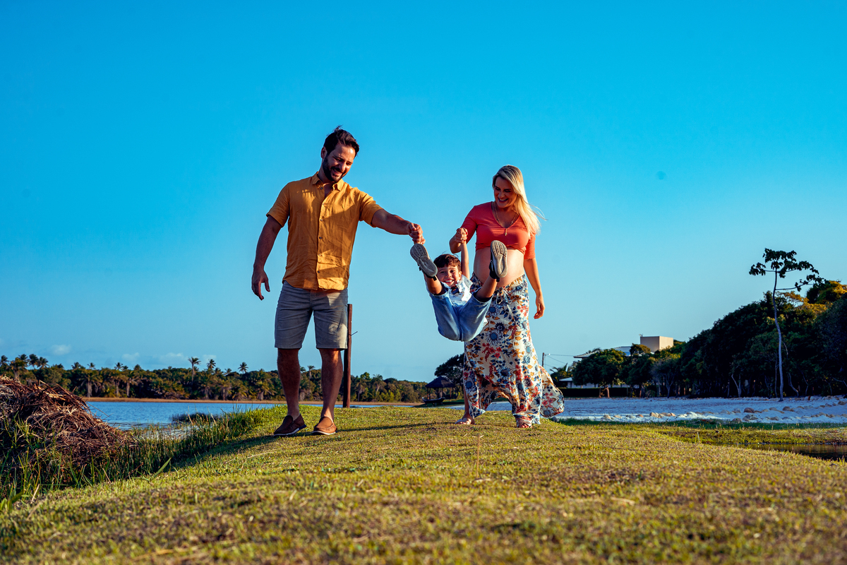 Senhoritas Fotografia ensaio gestante praia Guarajuba Bahia Salvador grávida fotográfico