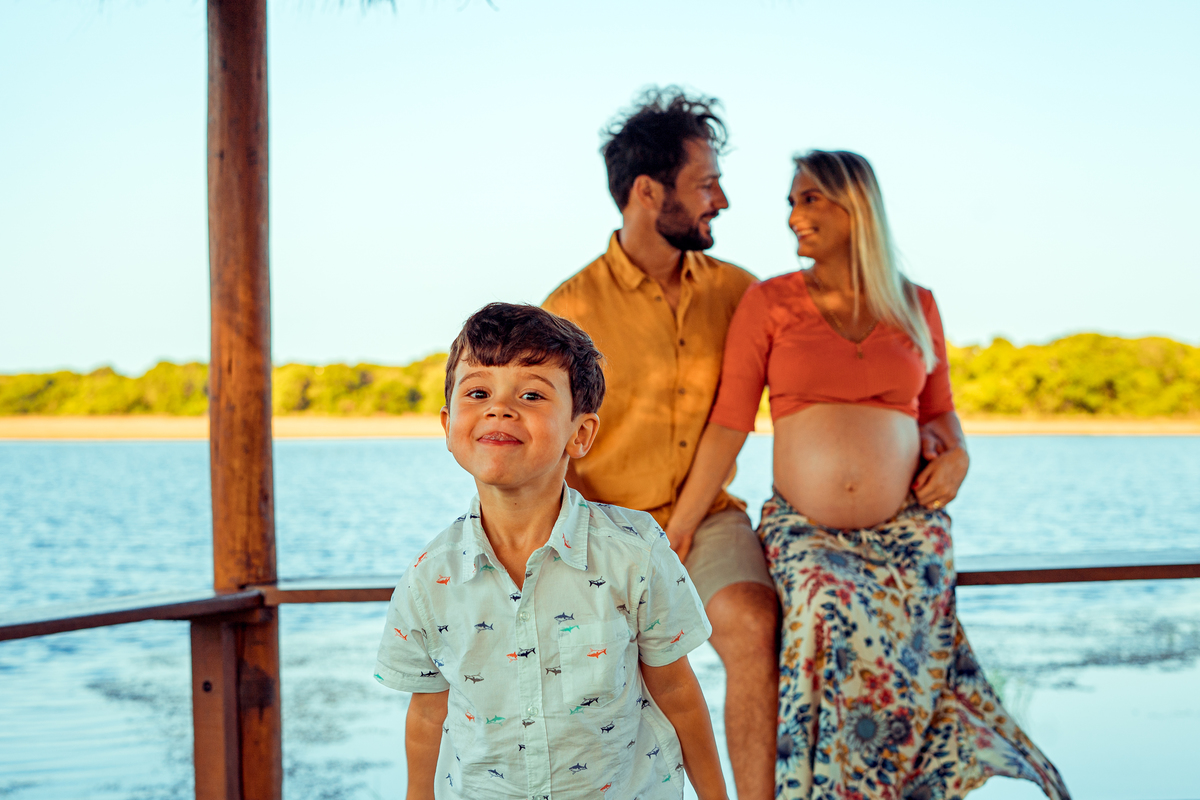 Senhoritas Fotografia ensaio gestante praia Guarajuba Bahia Salvador grávida fotográfico