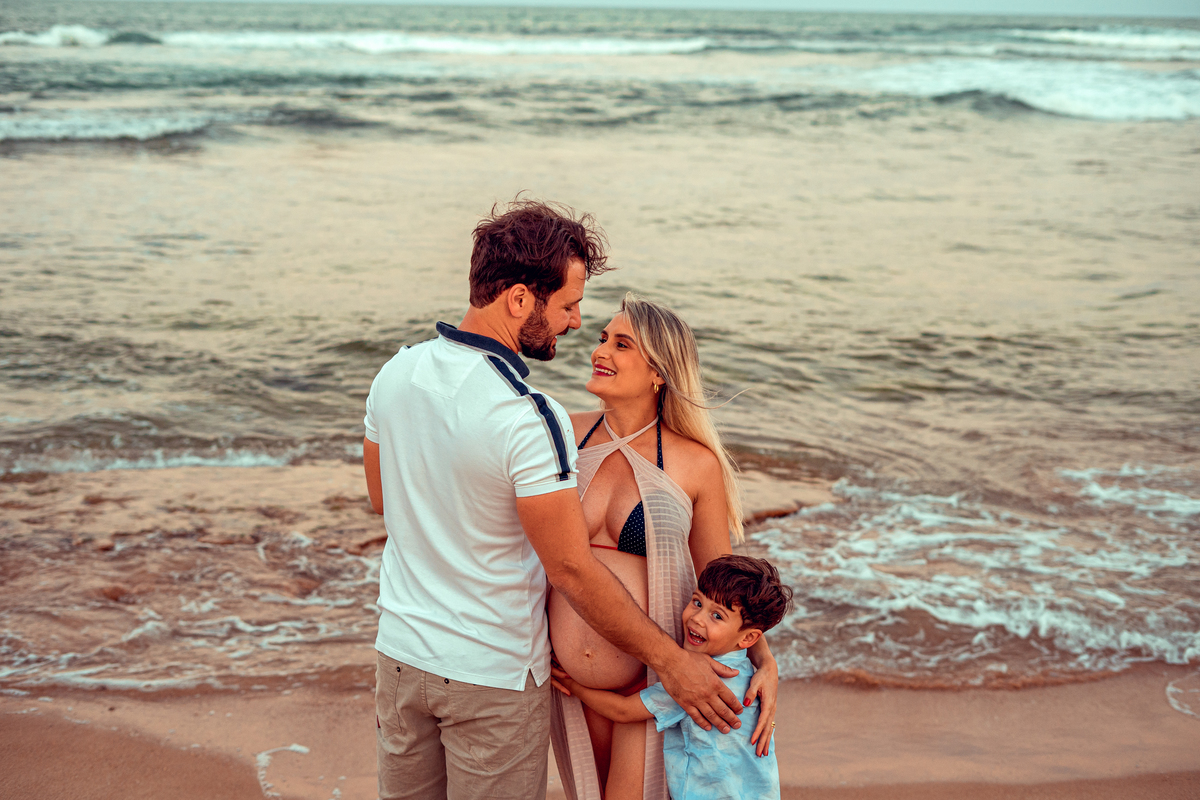 Senhoritas Fotografia ensaio gestante praia Guarajuba Bahia Salvador grávida fotográfico