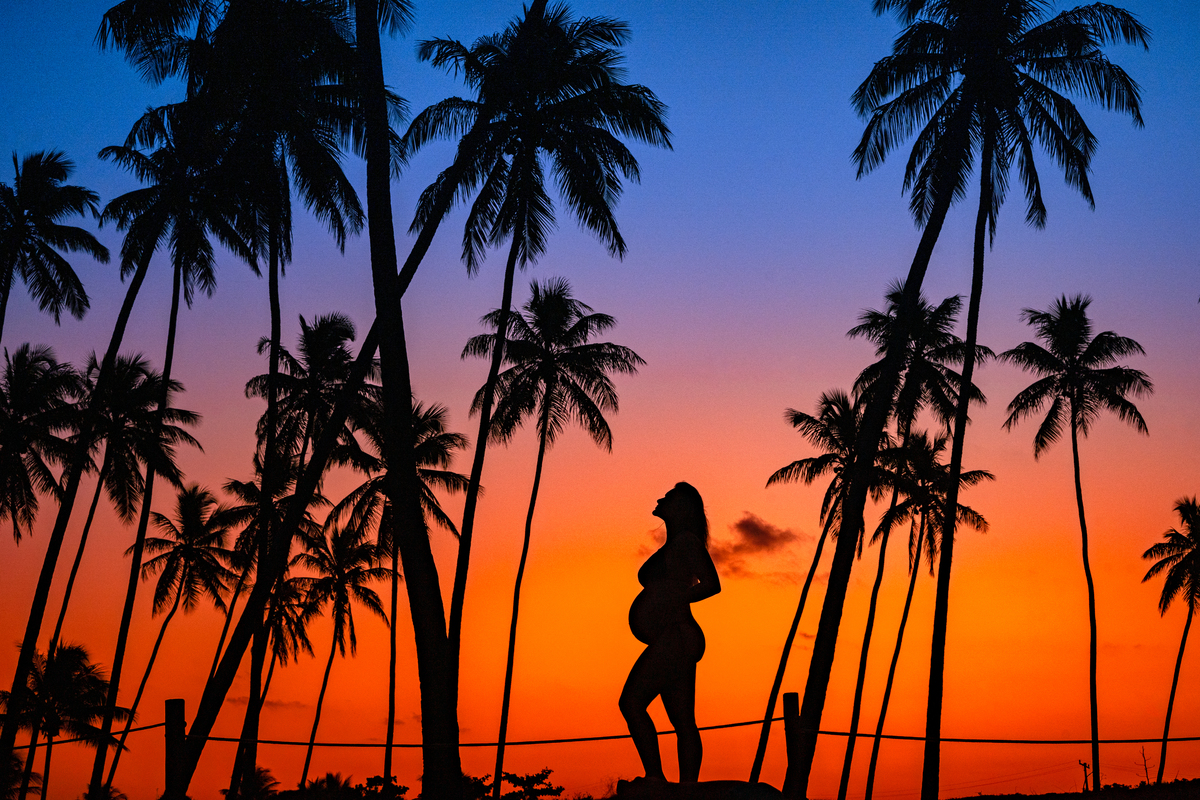 Senhoritas Fotografia ensaio gestante praia Guarajuba Bahia Salvador grávida fotográfico