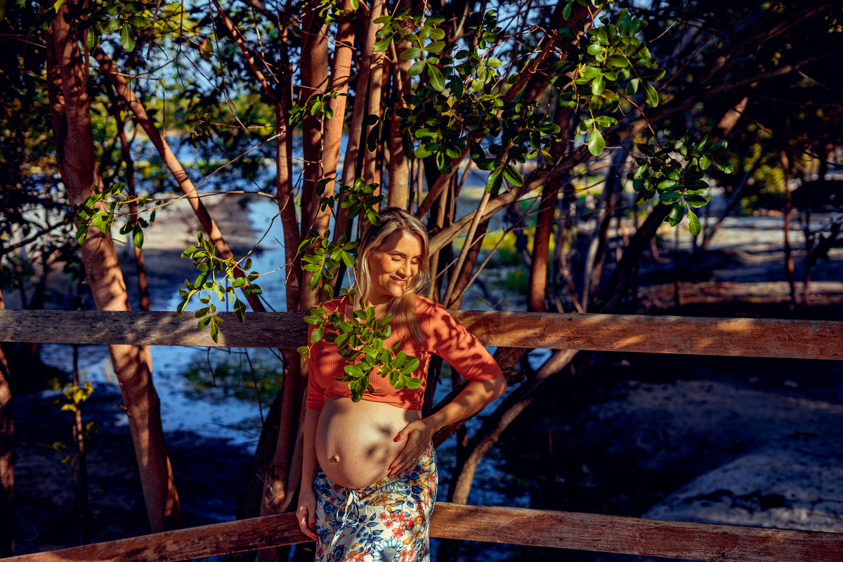 Senhoritas Fotografia ensaio gestante praia Guarajuba Bahia Salvador grávida fotográfico