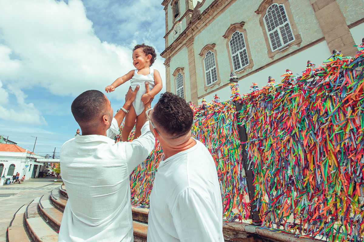 Senhoritas Fotografia Batizado Batismo Igreja do Bonfim Nosso Senhor do Bonfim Salvador Bahia Missa Fitinhas 