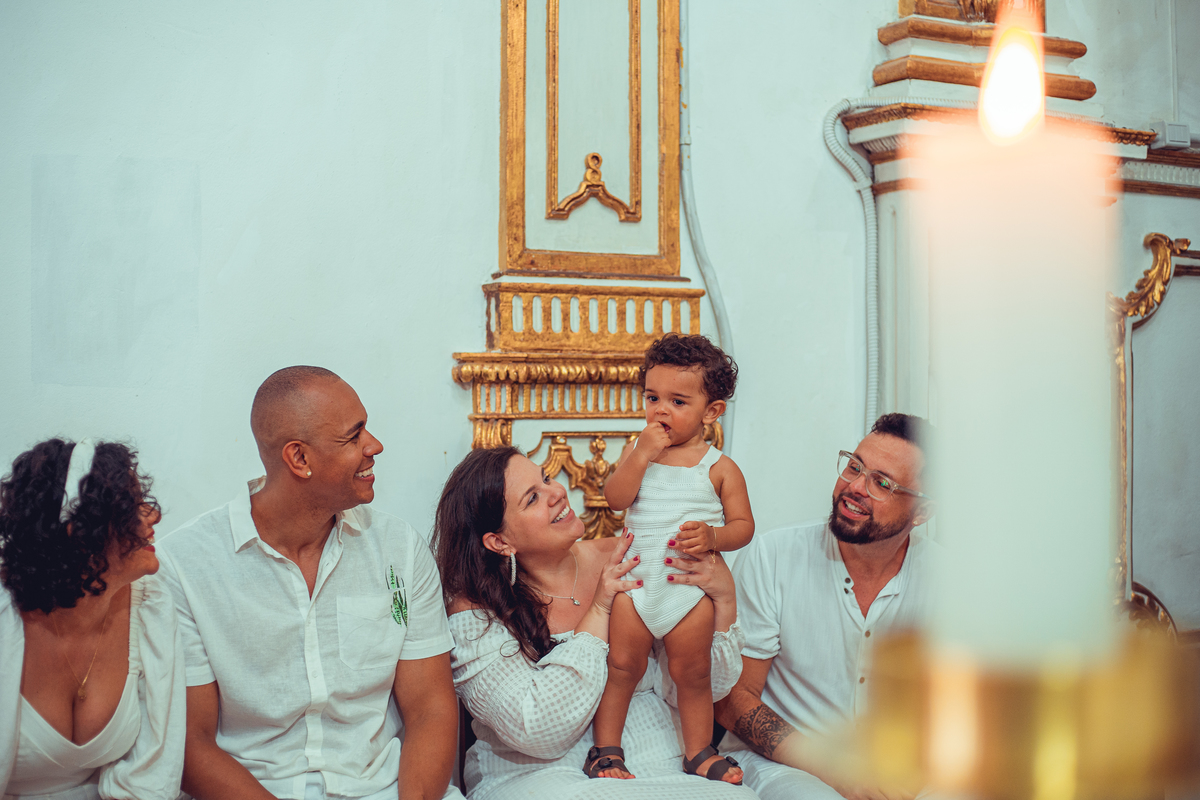 Senhoritas Fotografia Batizado Batismo Igreja do Bonfim Nosso Senhor do Bonfim Salvador Bahia Missa Fitinhas 