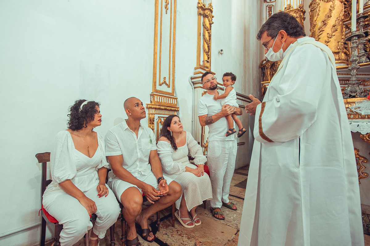 Senhoritas Fotografia Batizado Batismo Igreja do Bonfim Nosso Senhor do Bonfim Salvador Bahia Missa Fitinhas 