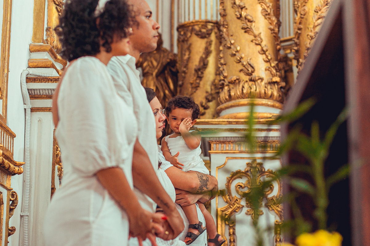 Senhoritas Fotografia Batizado Batismo Igreja do Bonfim Nosso Senhor do Bonfim Salvador Bahia Missa Fitinhas 
