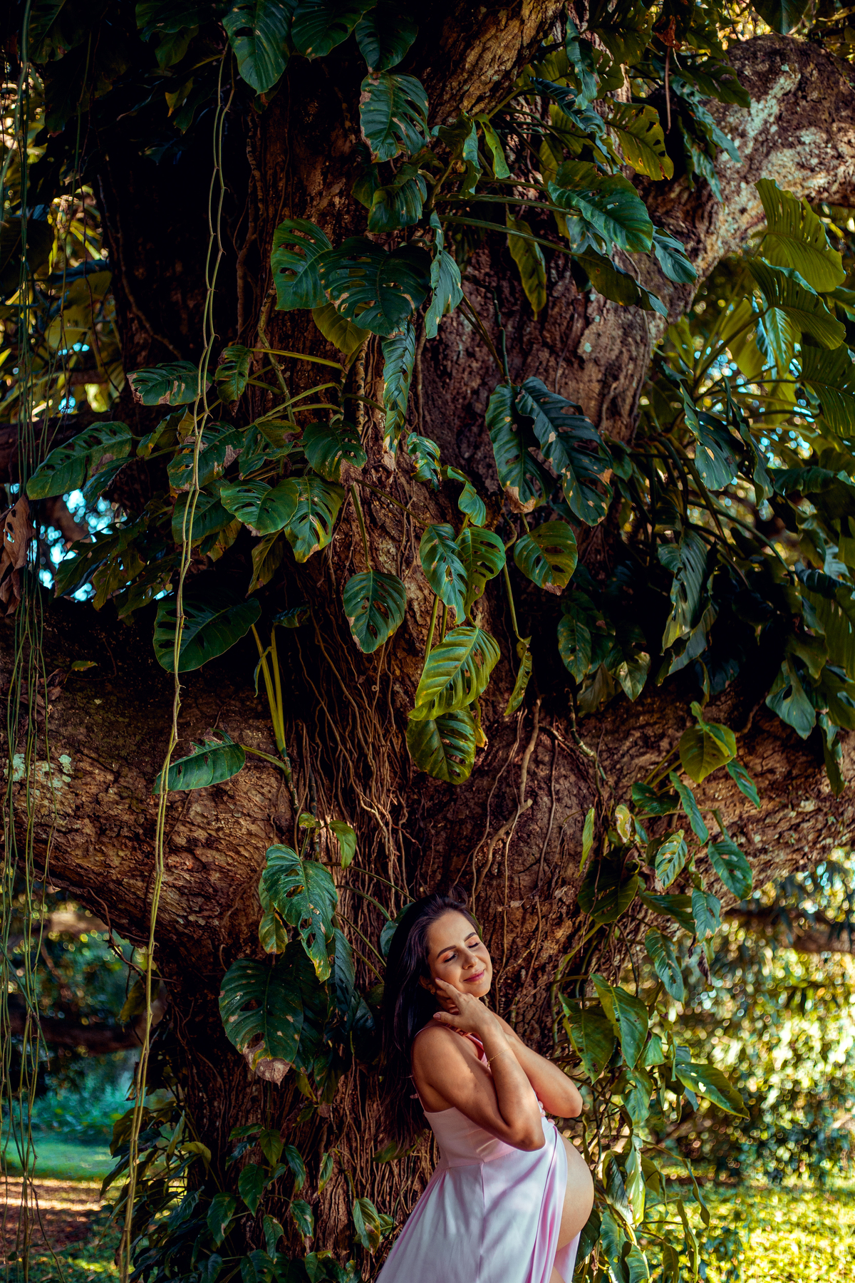senhoritas fotografia ensaio gestante grávida gravidez praia de inema salvador bahia por do sol céu laranja barriga gestação 9 meses