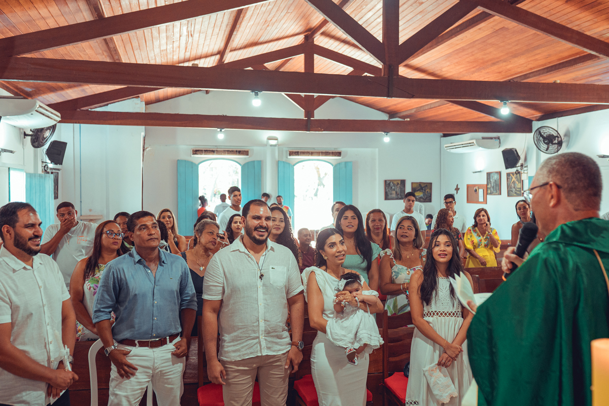 senhoritas fotografia batizado batismo igreja praia do forte sao francisco de assis foto fotografo fotografa