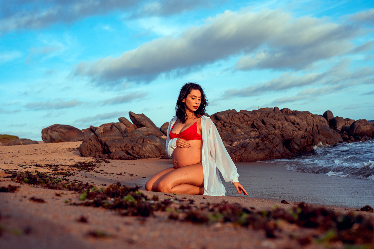 ensaio gestante gravida gravidez foto senhoritas fotografia praia natureza salvador bahia pose dica roupa look