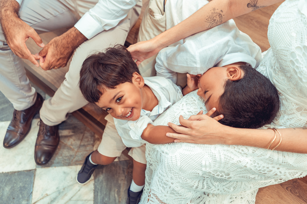 Fotografia Foto Fotografa Batizado Batismo Senhoritas Madrinha Padrinho familia espontanea documental