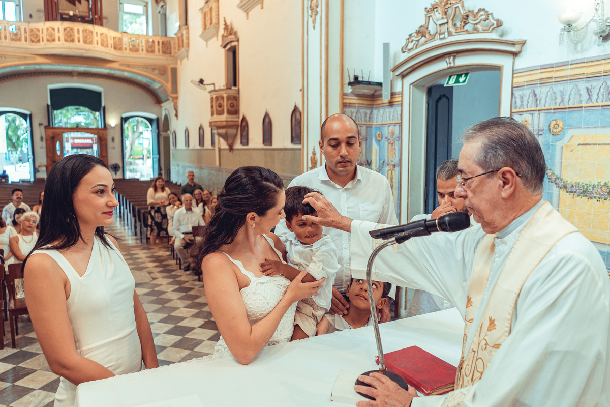 Fotografia Foto Fotografa Batizado Batismo Senhoritas Madrinha Padrinho familia espontanea documental
