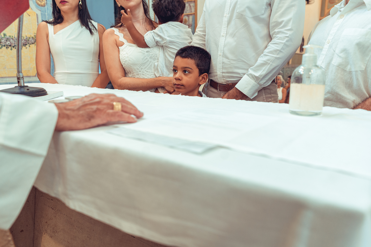 Fotografia Foto Fotografa Batizado Batismo Senhoritas Madrinha Padrinho familia espontanea documental