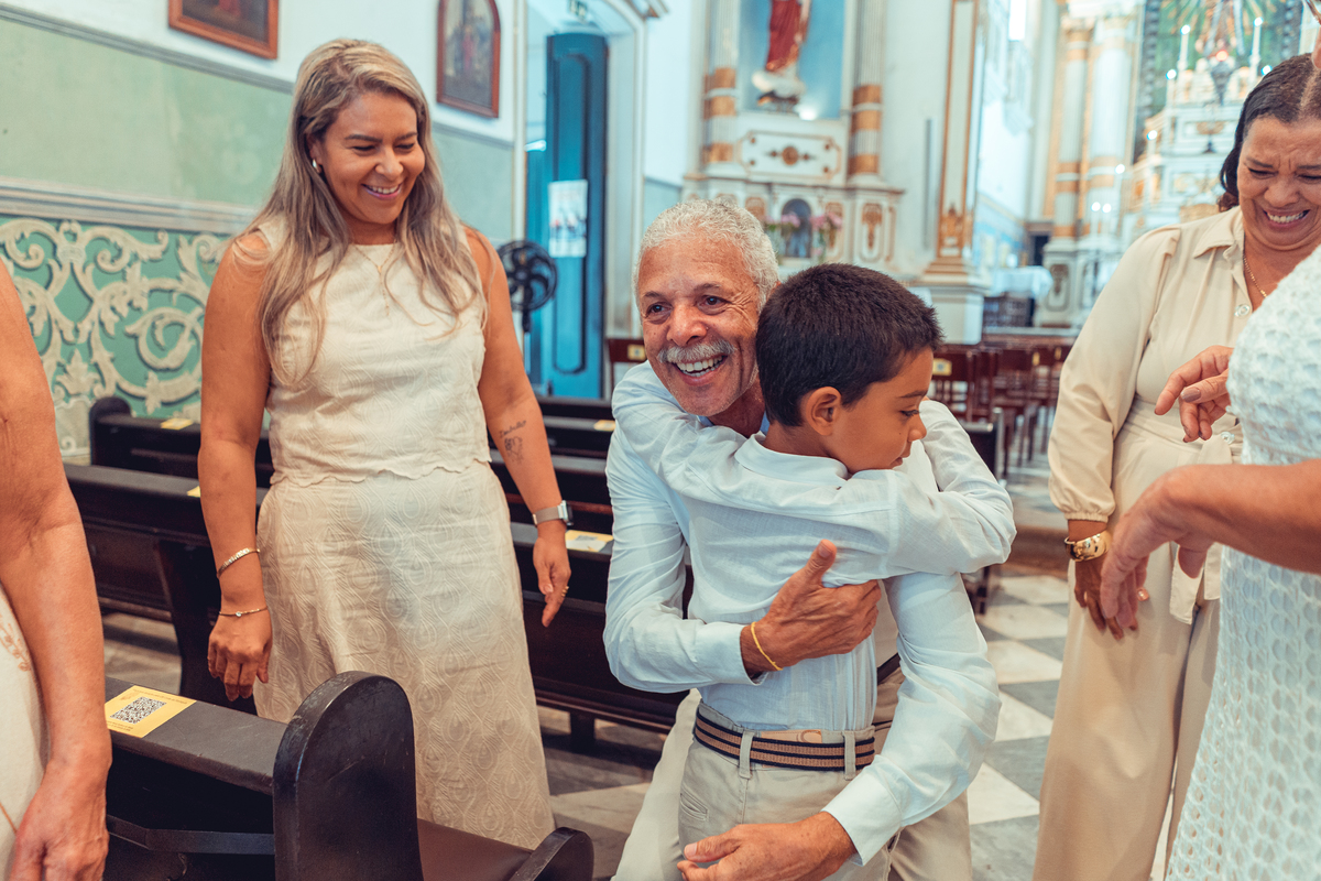 Fotografia Foto Fotografa Batizado Batismo Senhoritas Madrinha Padrinho familia espontanea documental