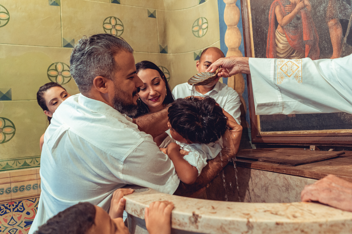 Fotografia Foto Fotografa Batizado Batismo Senhoritas Madrinha Padrinho familia espontanea documental