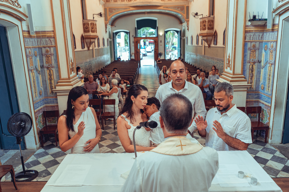 Fotografia Foto Fotografa Batizado Batismo Senhoritas Madrinha Padrinho familia espontanea documental