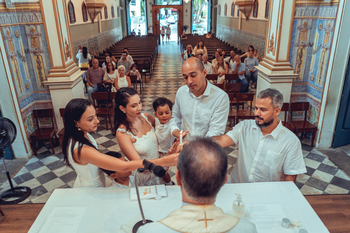 Fotografia Foto Fotografa Batizado Batismo Senhoritas Madrinha Padrinho familia espontanea documental