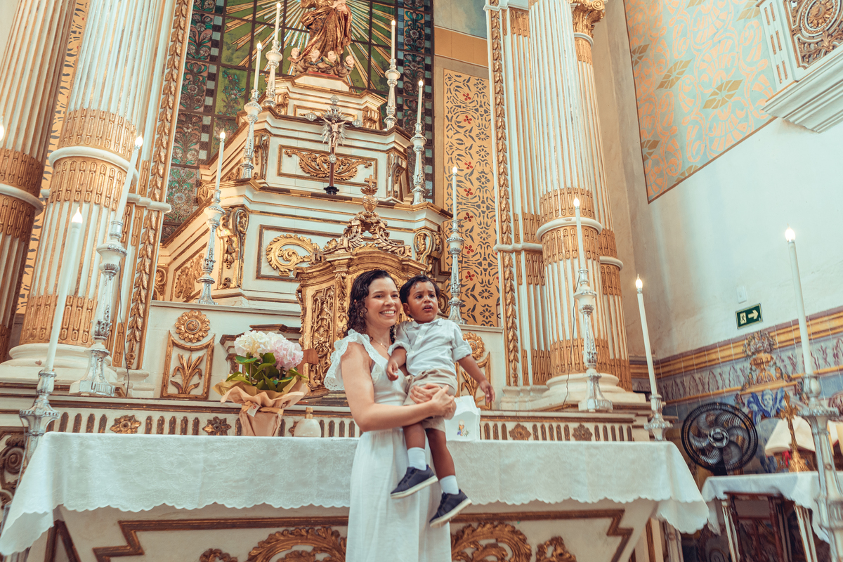 Fotografia Foto Fotografa Batizado Batismo Senhoritas Madrinha Padrinho familia espontanea documental