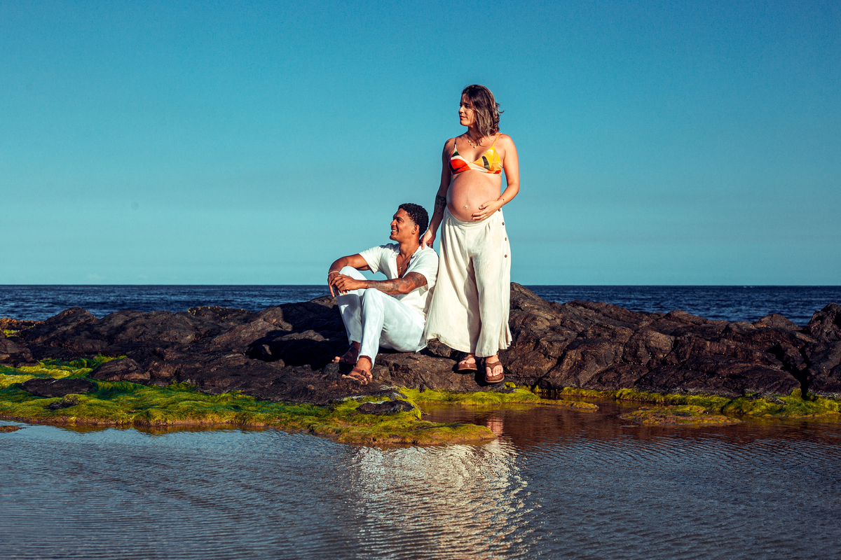 ensaio gestante foto fotografia gravida gravidez senhoritas farol da barra salvador pose roupa look ideia