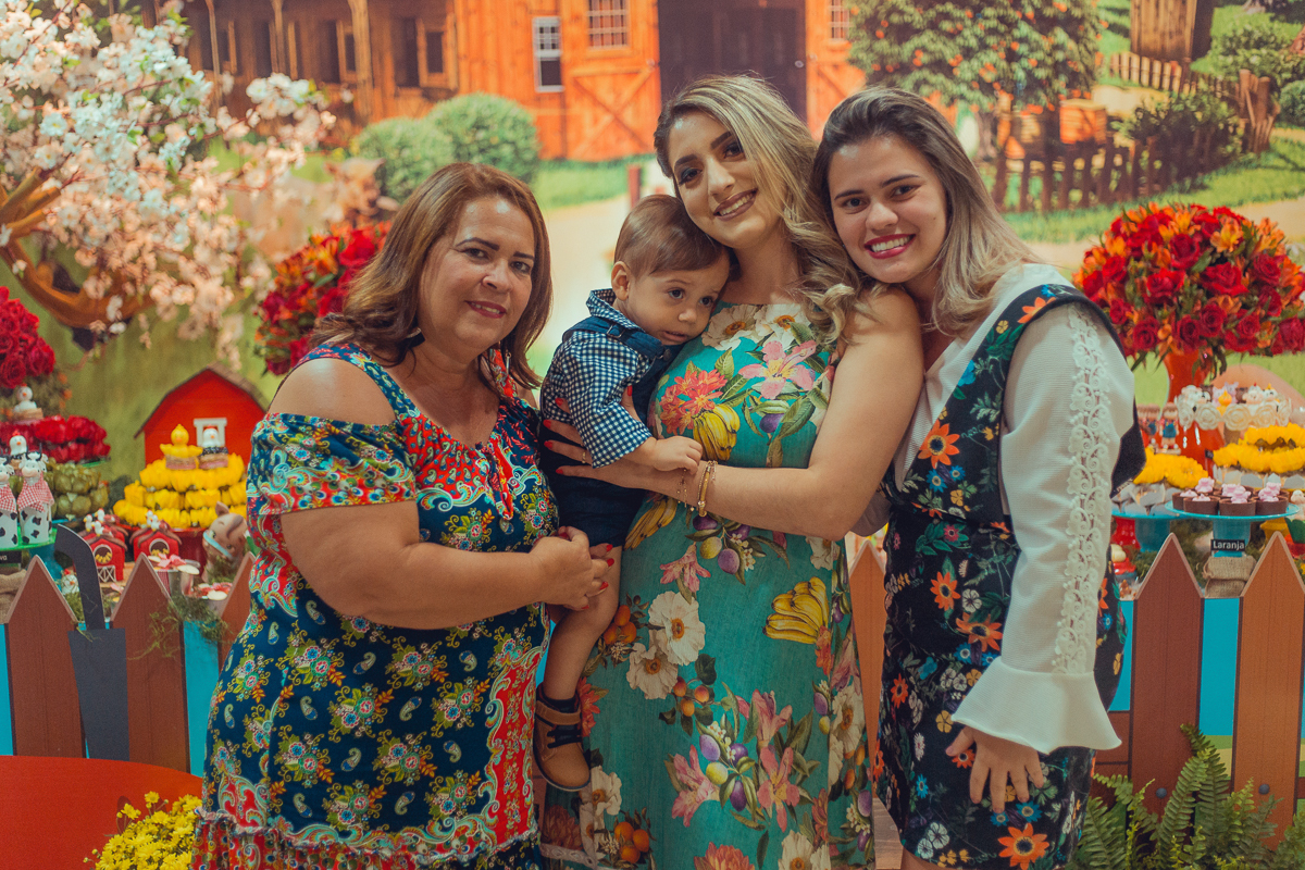 avo tia e mae aniversario infantil tema fazendinha salvador