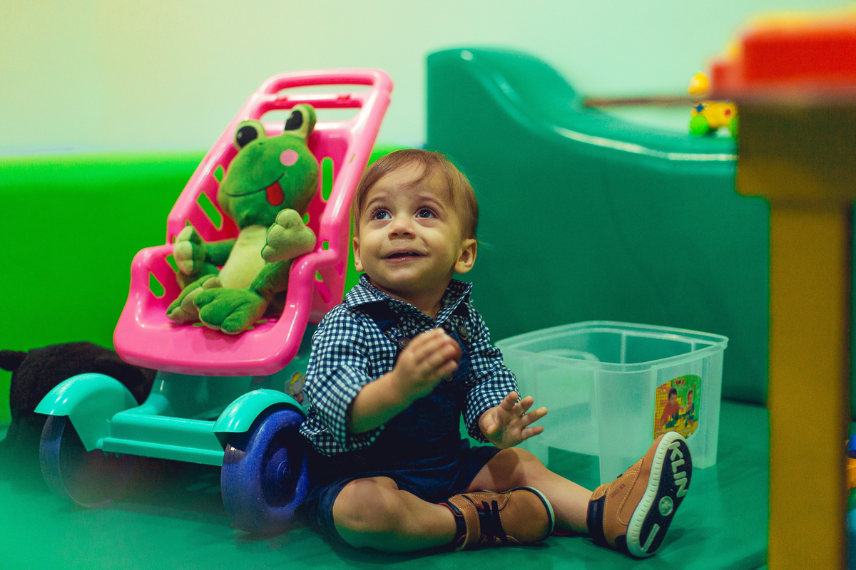 aniversariante brincando em festa infantil tema fazendinha salvador