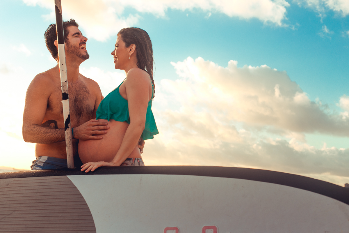 trocas de carinho apos stand up padlle no porto da barra