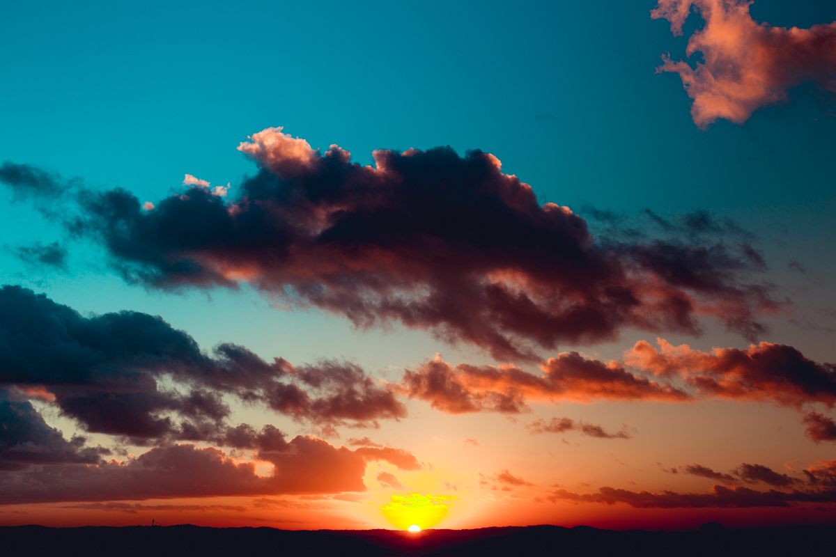 por do sol maravilhoso durante ensaio gestante