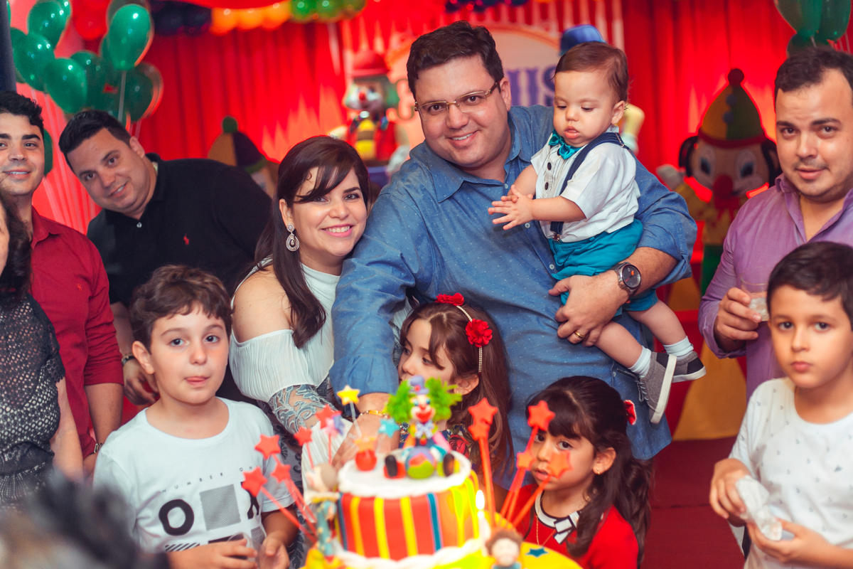 parabens divertido em festa de tema circo em salvador